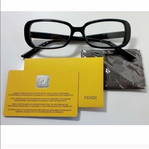 Authentic Fendi Black Eyeglasses
